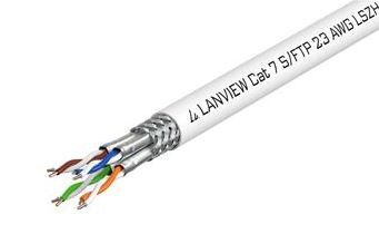 LAN kábel Lanview Cat7, S/FTP, LSZH, 1000 MHz, predaj na metre