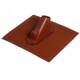 Hliníková prechodová strešná škridla červená s prechodom na káble