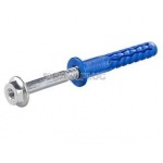 Hmoždinka rámová uzlovacia FF1 s krátkou rozp.zónou HEX13+TORX40, zinok biely 10x60 mm