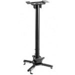 Stropný držiak na projektor Vivolink 35kg max, 60.5 - 90.5 cm, 360°, čierna farba