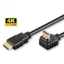 MicroConnect uhlový HDMI kábel, v 1.4, 2m, 1x 90°