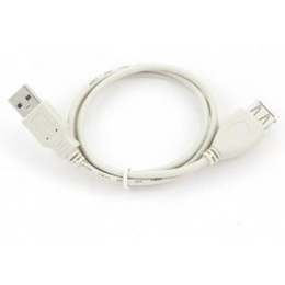 Predlžovací kábel USB-A / USB-A, 2.0, 0,75m, šedý