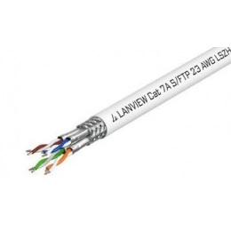 LAN kábel Lanview Cat7A, S/FTP, LSZH, 1200 MHz, predaj na metre