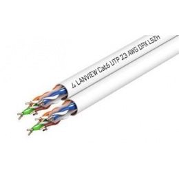 LAN duálny kábel Lanview Cat6 U/UTP, LSZH, predaj na metre