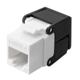 Lanview Cat5e netienený flip jack keystone