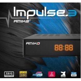 Terestriálny / Káblový prijímač DVB-T/T2/C Amiko Impulse 3 H.265-HEVC