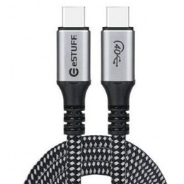 Prepojovací kábel eSTUFF, USB-C / USB-C, USB4 Gen 3x2 1,2m