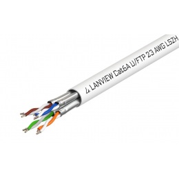 LAN kábel Lanview Cat6a U/FTP, LSZH, predaj na metre