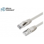 Patch kábel Microconnect Cat6A, S/FTP 7,5m, LSZH, Cu, šedý