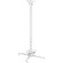 Stropný držiak na projektor Vivolink 35kg max, 60.5 - 90.5 cm, 360°, biela farba